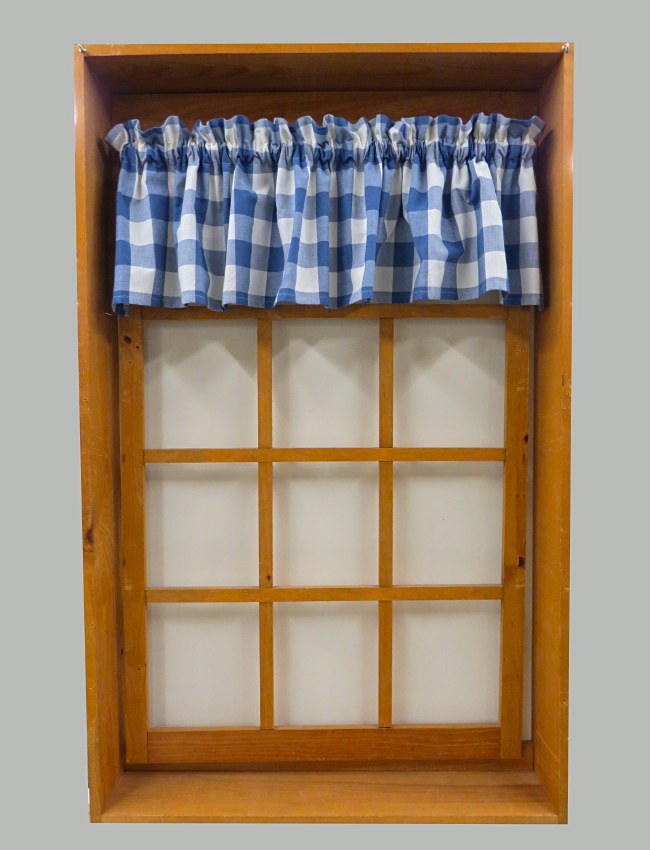 Wicklow Check Valance China Blue Curtain Factory Outlet